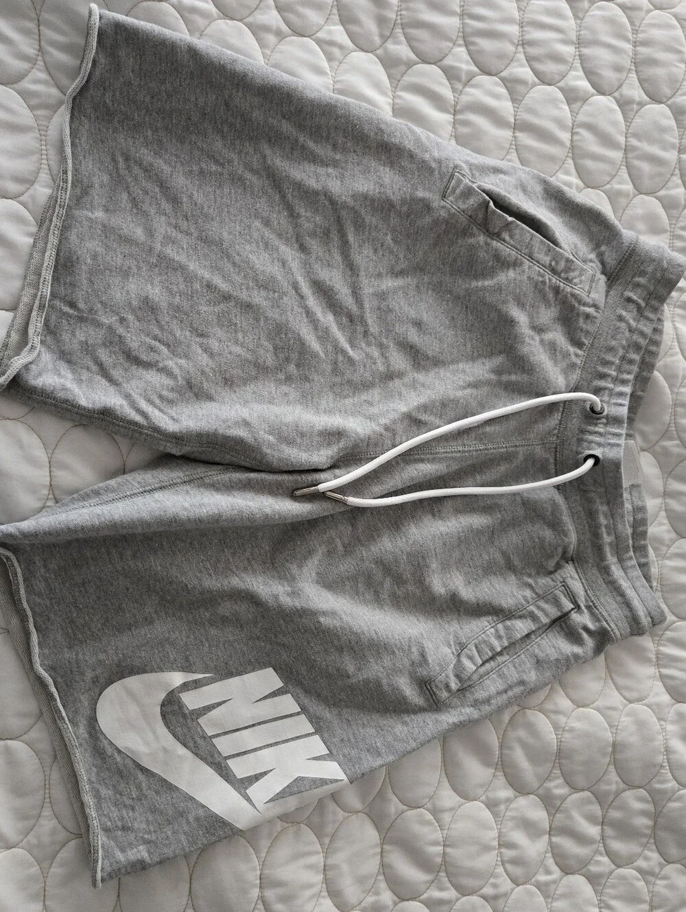 Men’s Nike French Terry Alumni Sweat Shorts Cotton S Pockets Elastic Waist Comfy